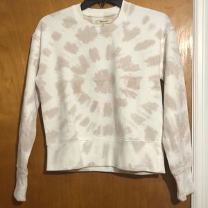 MADEWELL Tie Dye Crop Sweatshirt Size XS